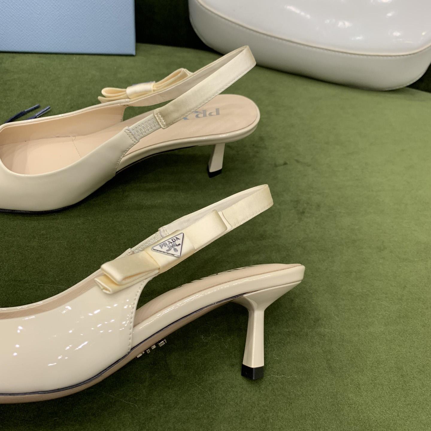 Prada Patent Leather Slingbacks - 