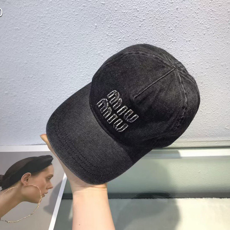Miu Miu Denim Baseball Cap - 