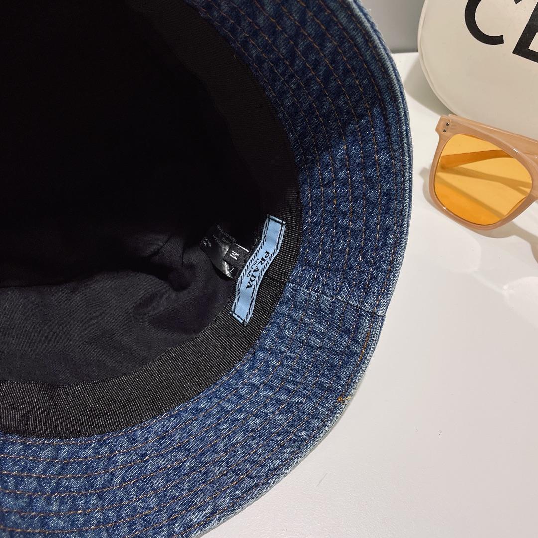 Prada Denim Bucket Hat - 