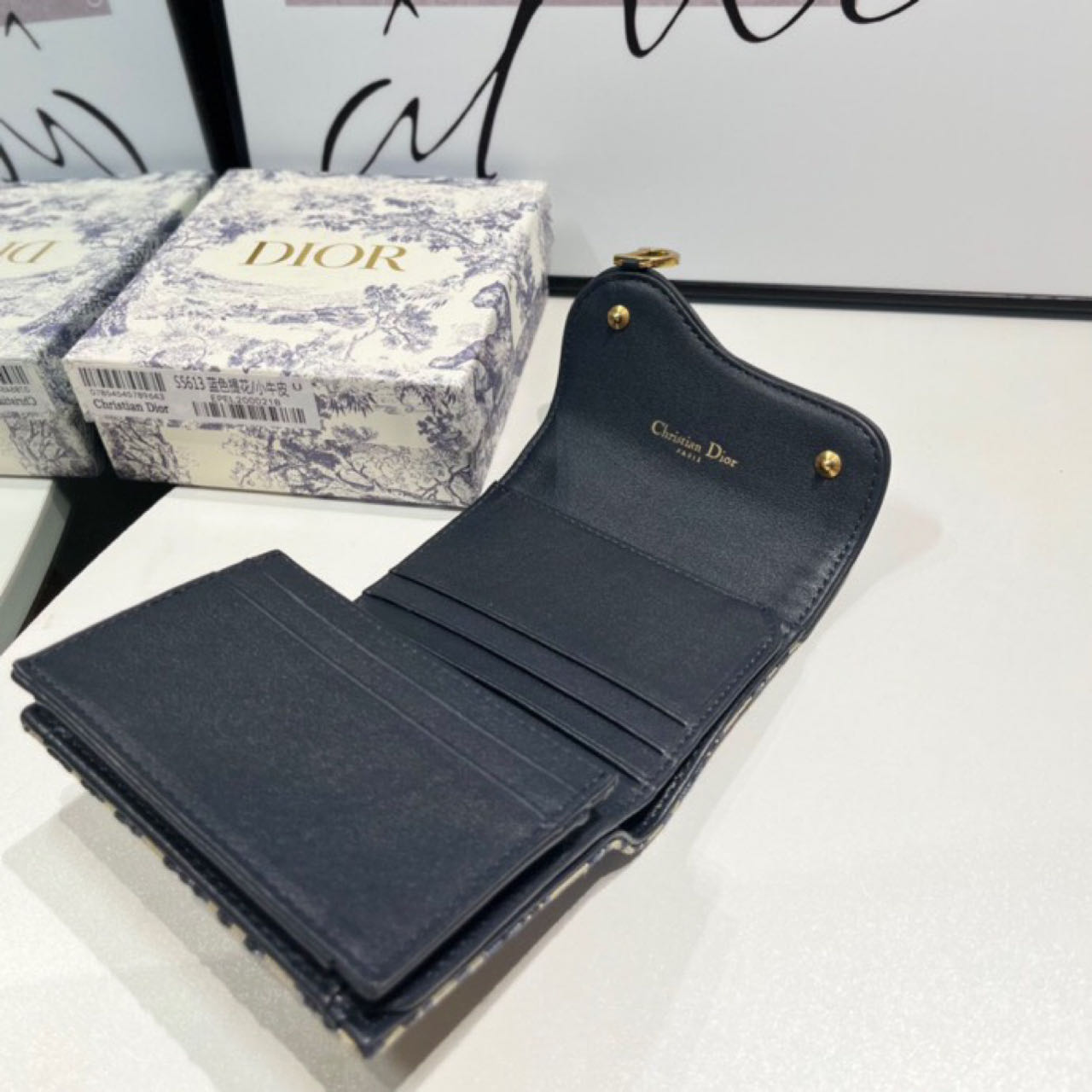 Dior  Saddle Lotus Wallet - 
