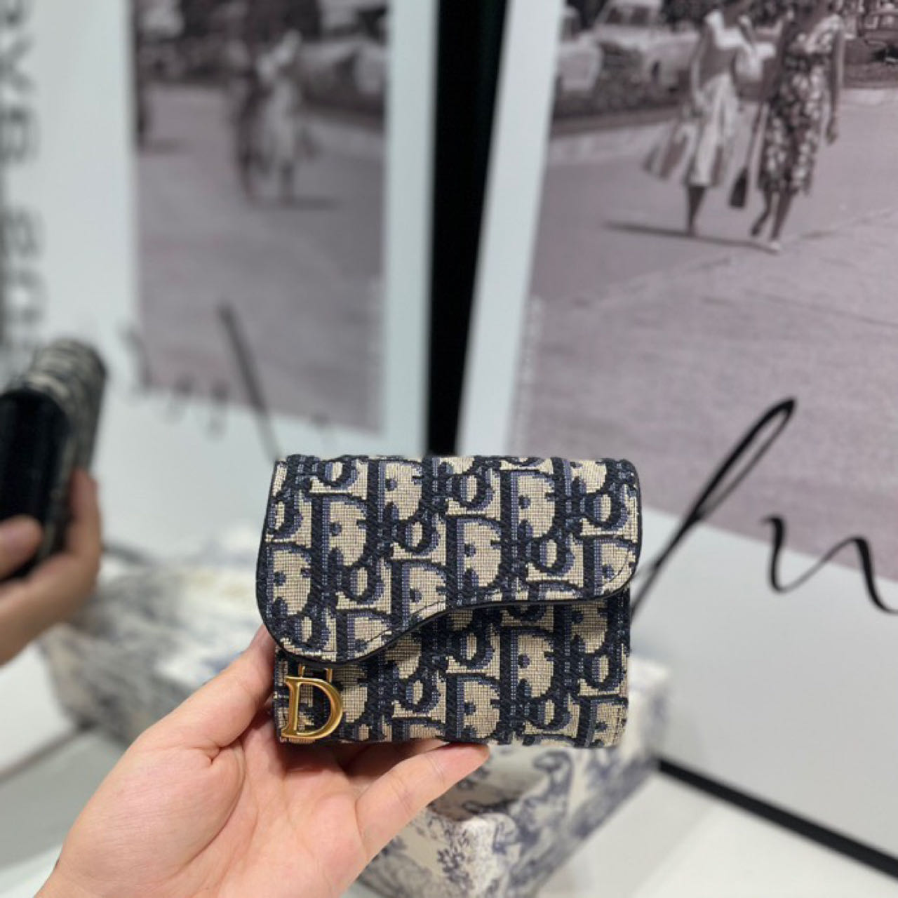 Dior  Saddle Lotus Wallet - 
