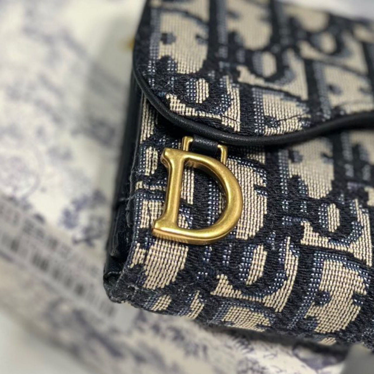 Dior  Saddle Lotus Wallet - 