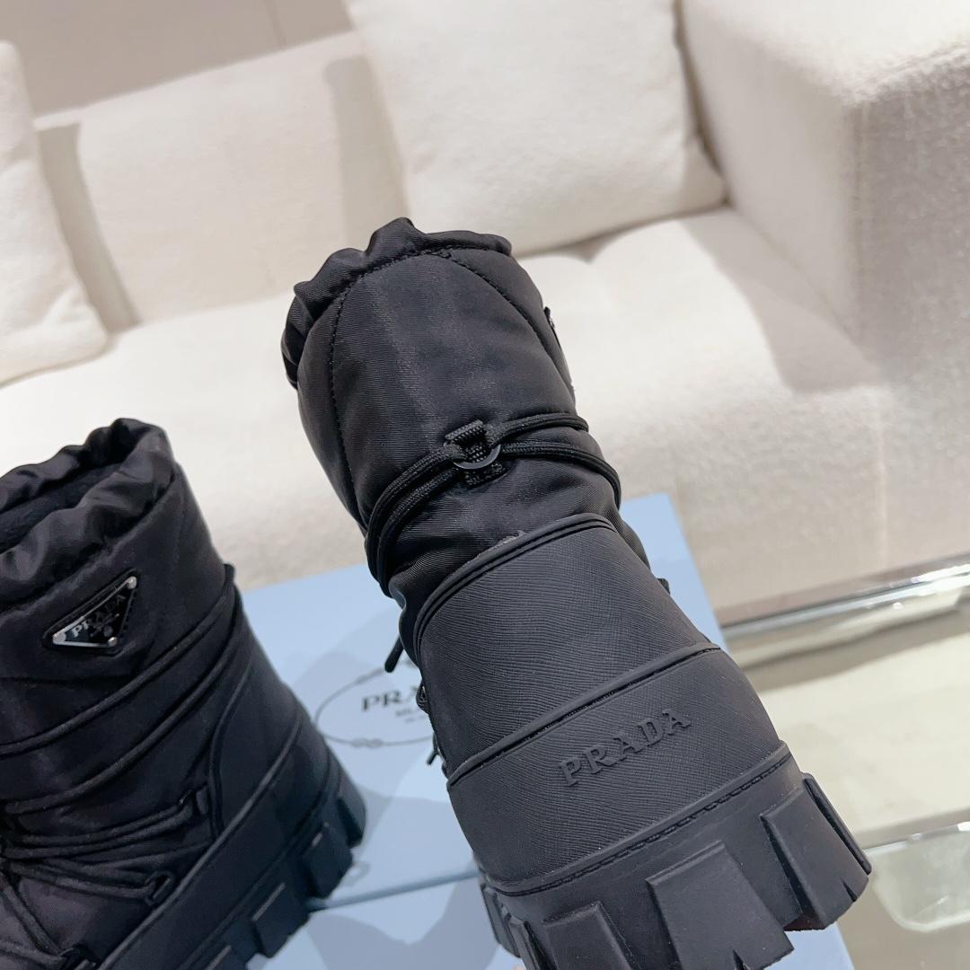 Prada Nylon Gabardine Après-ski Boots - 