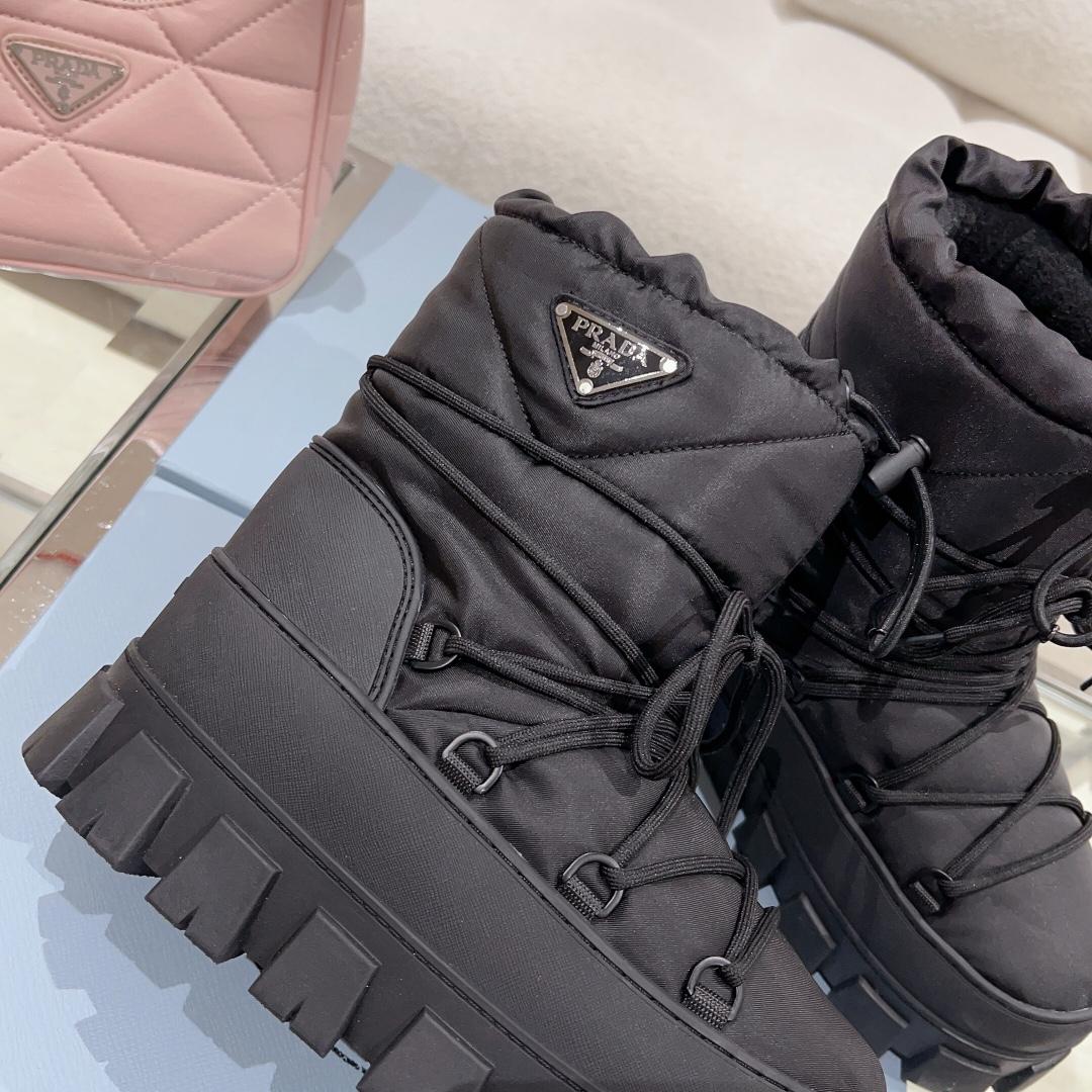Prada Nylon Gabardine Après-ski Boots - 