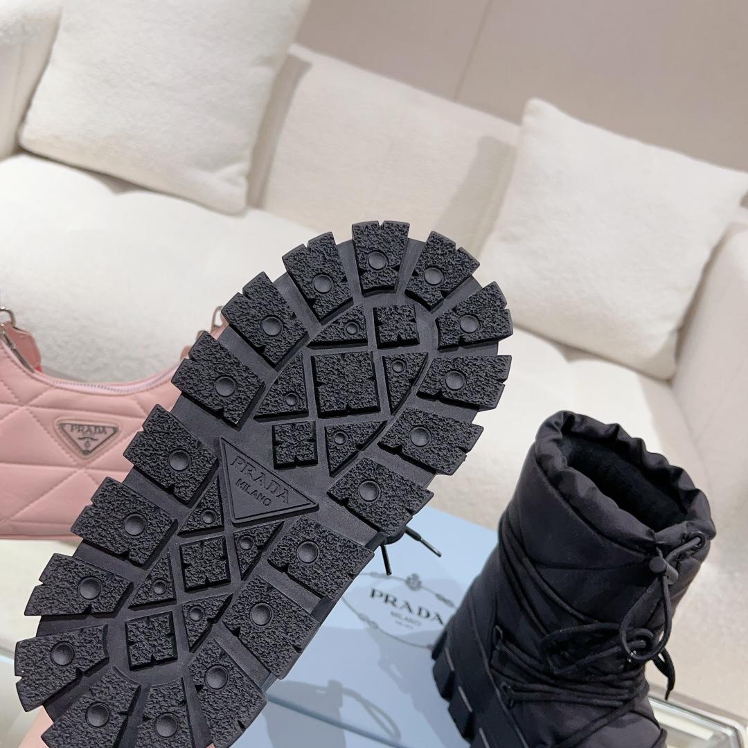 Prada Nylon Gabardine Après-ski Boots - 