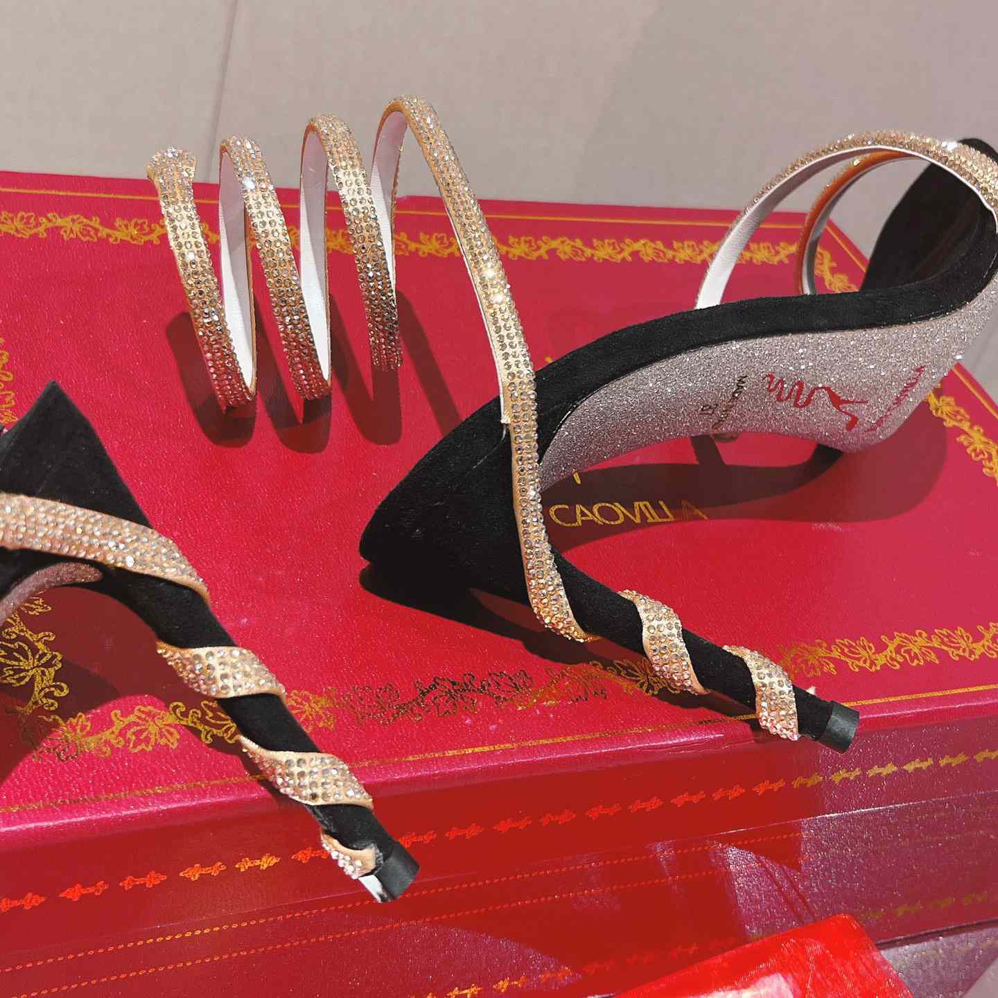 Rene Caovilla Snake Sandal - 