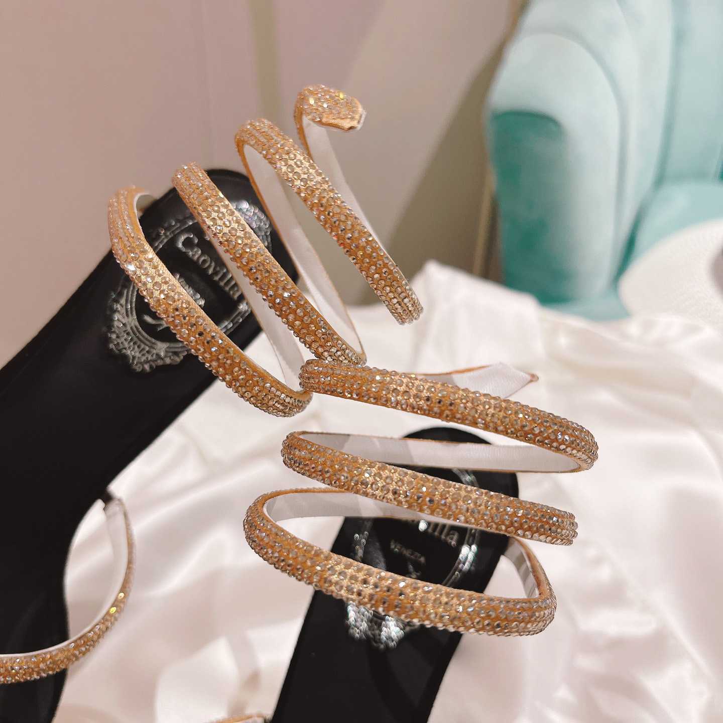 Rene Caovilla Snake Sandal - 