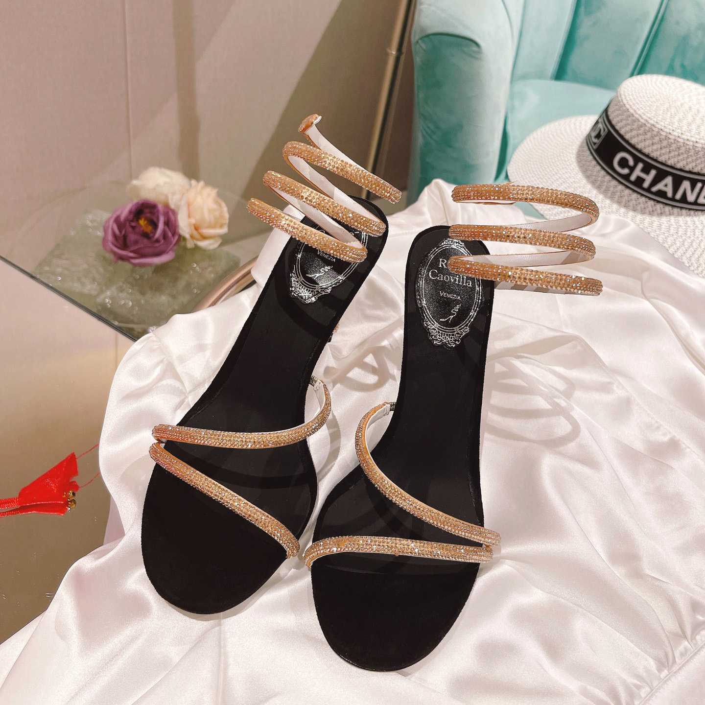 Rene Caovilla Snake Sandal - 