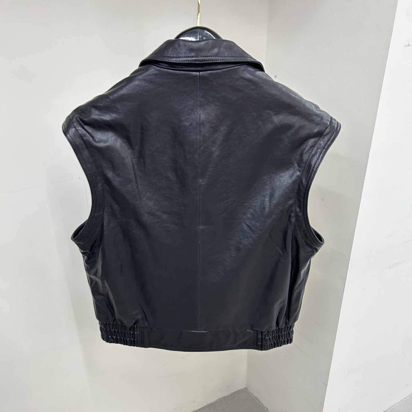 Saint Laurent Biker Jacket In Vintage Crinkled Lambskin - 