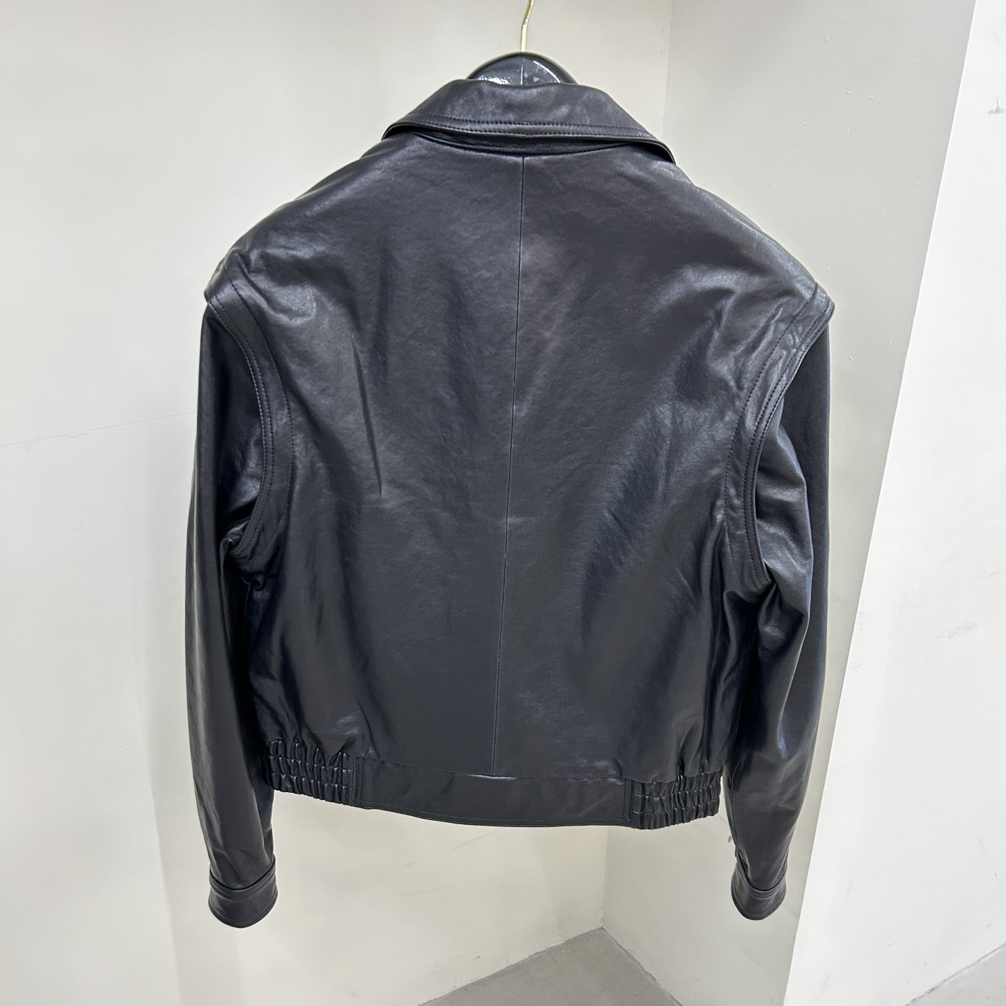 Saint Laurent Biker Jacket In Vintage Crinkled Lambskin - 