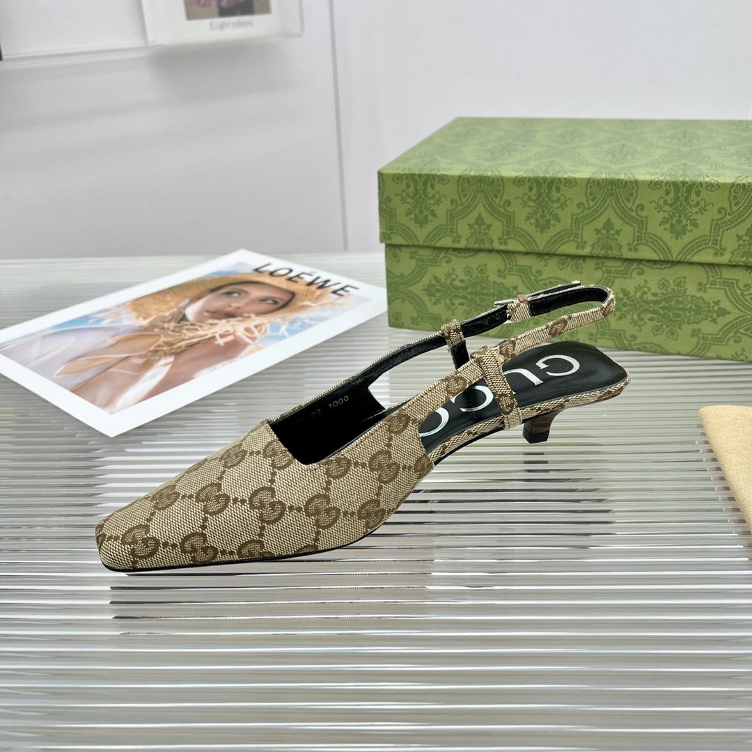 Gucci Women's GG Slingback Pump - DesignerGu