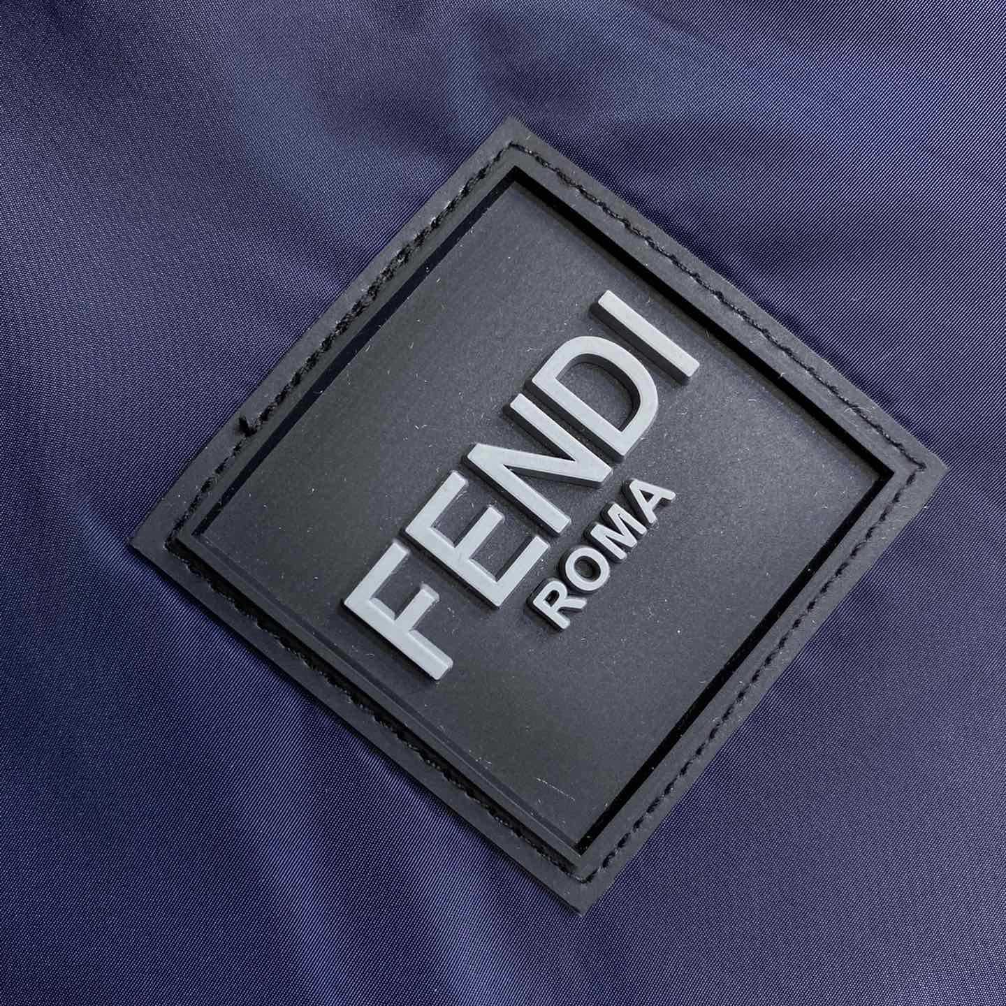 Fendi Blue Tech Fabric Jacket - 