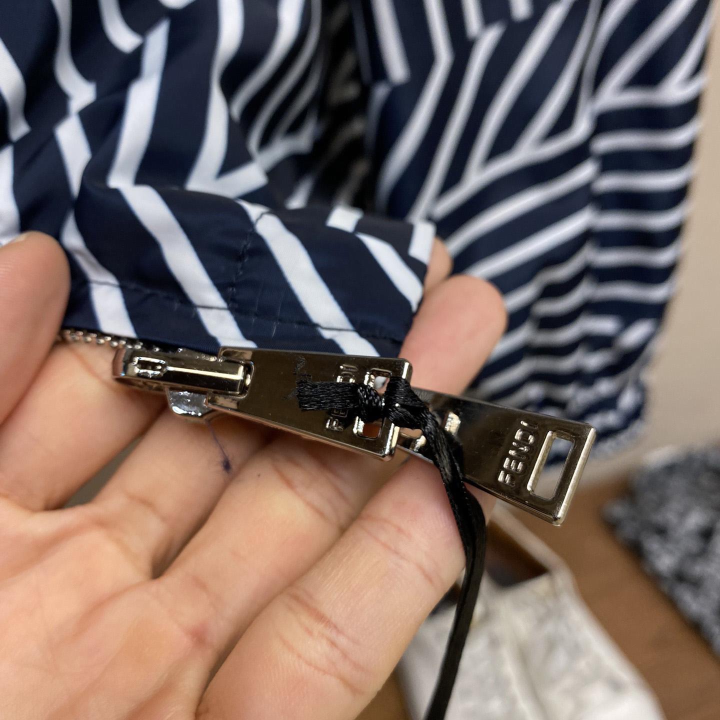Fendi Blue Tech Fabric Jacket - 