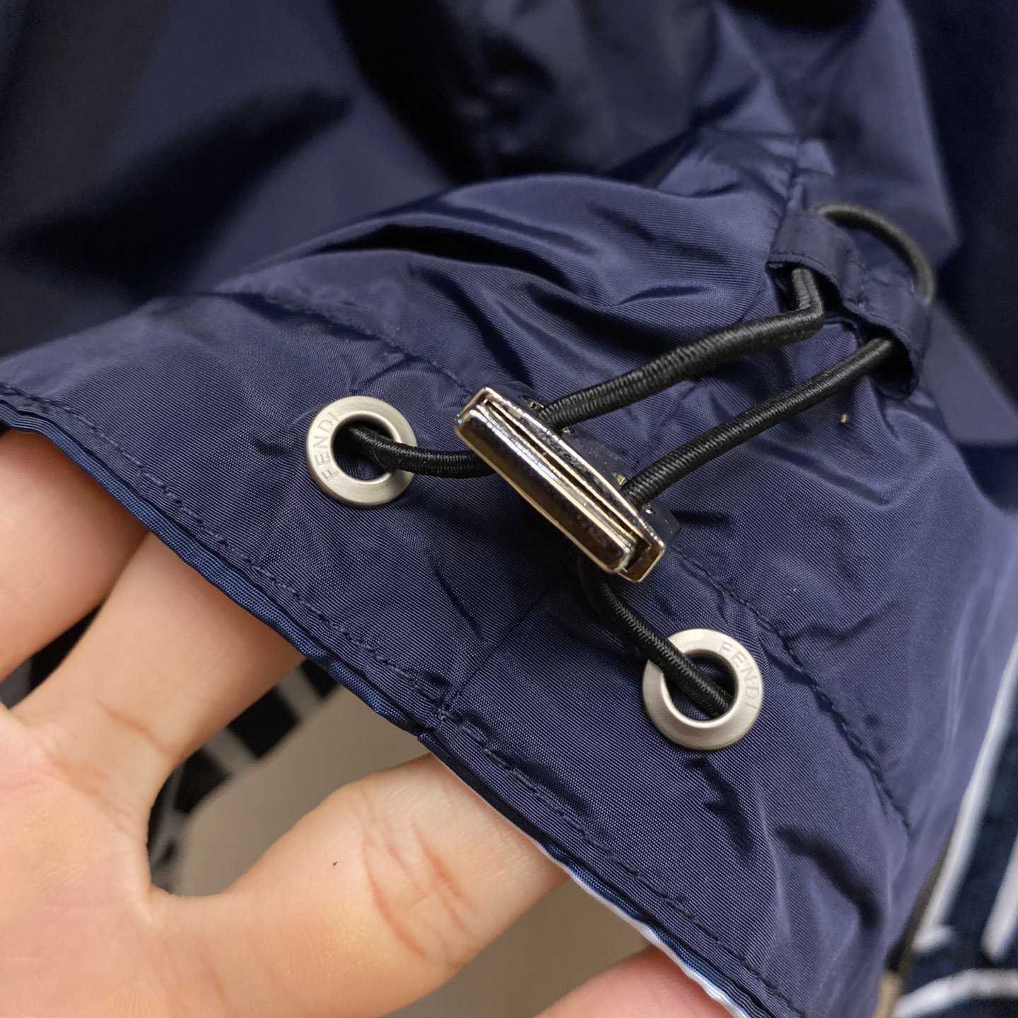 Fendi Blue Tech Fabric Jacket - 
