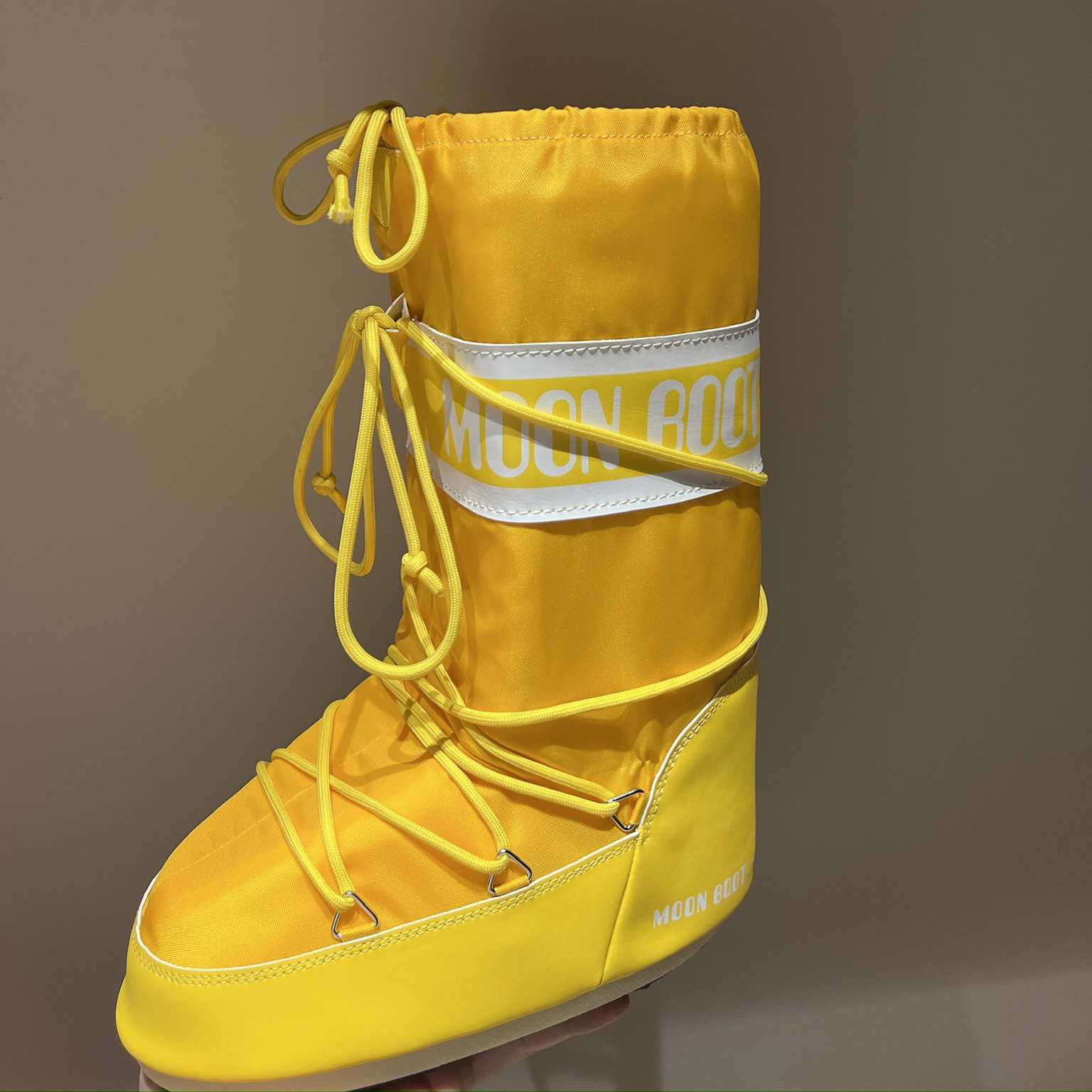 Moon Boot Icon Junior Khaki Nylon Boots - 