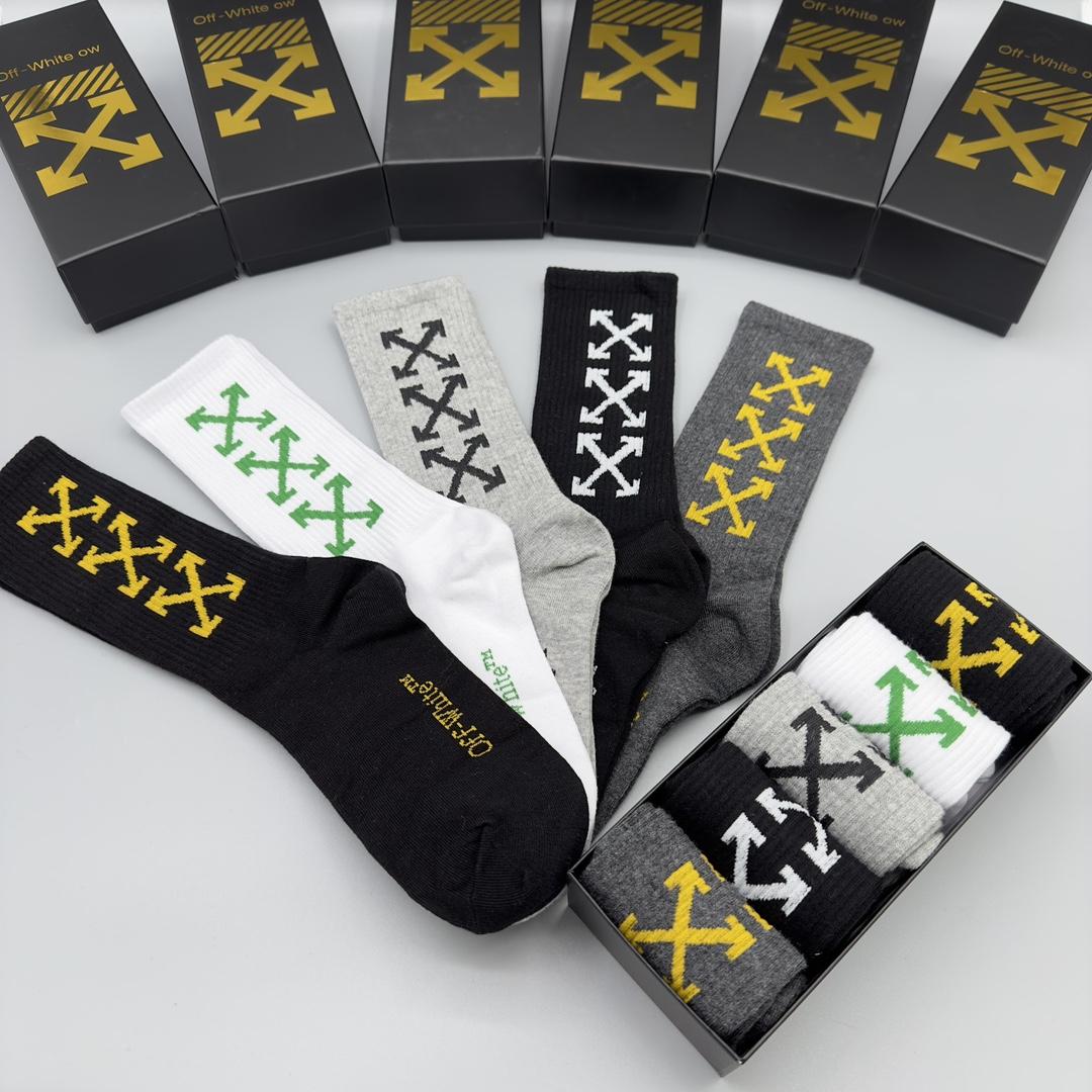 Off White Socks/Box - 