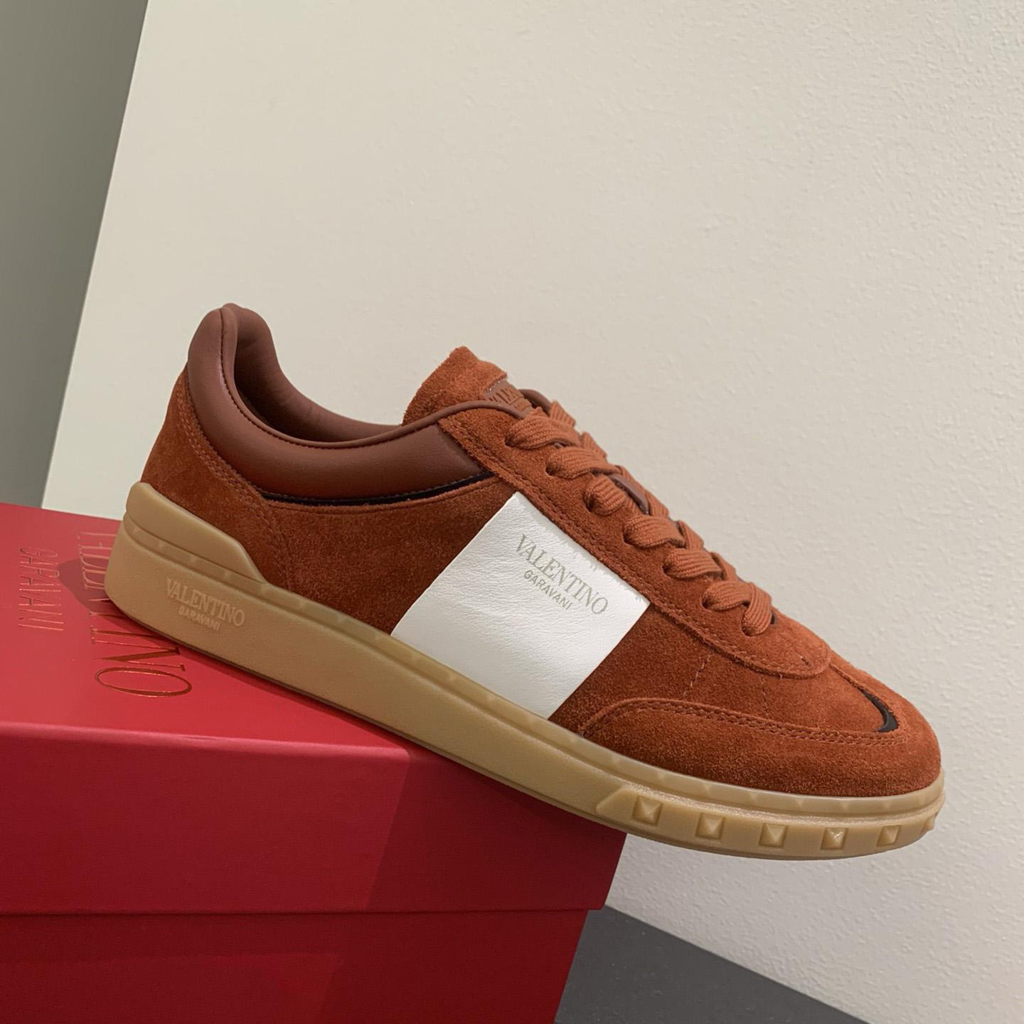 Valenti Upvillage Low Top Sneaker In Split Leather And Calfskin Nappa Leather - 