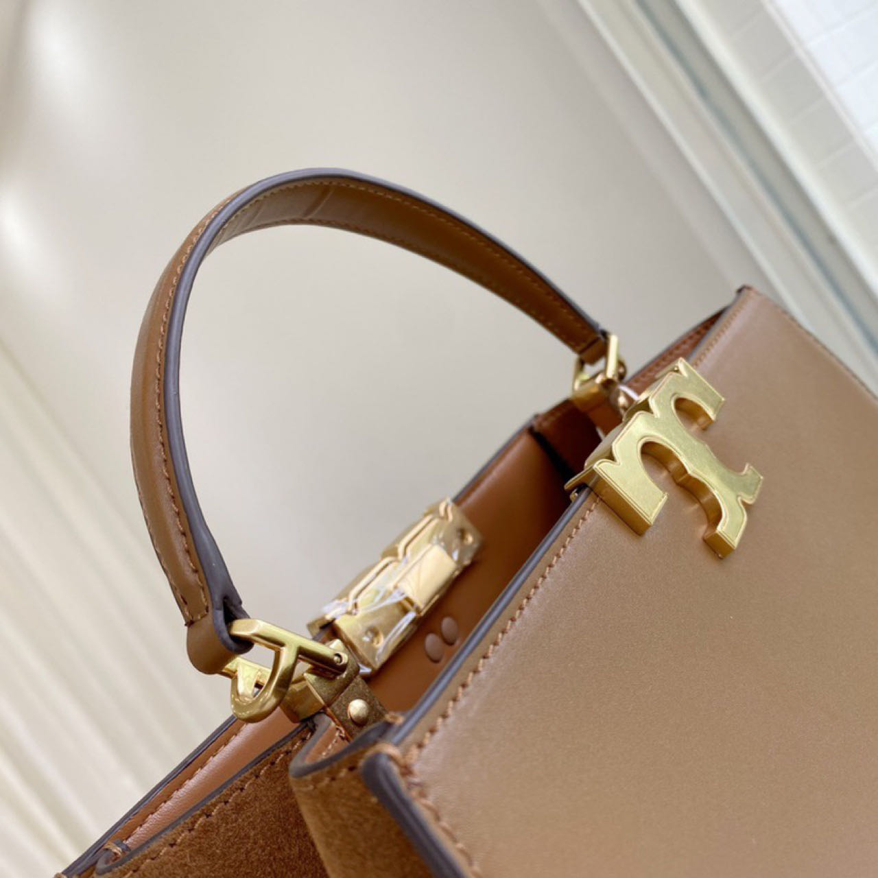 ToryBurch Eleanor Leather Tote Bag   32-22-12cm - 