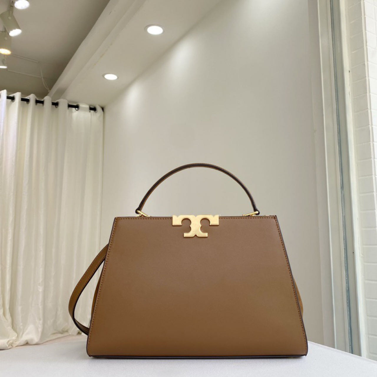 ToryBurch Eleanor Leather Tote Bag   32-22-12cm - 