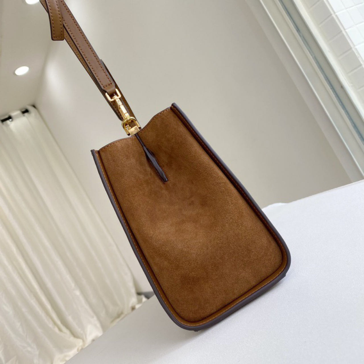 ToryBurch Eleanor Leather Tote Bag   32-22-12cm - 