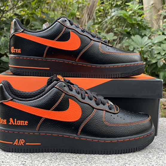 VLONE xNike Air Force 1Low orang Sneaker      AA5360-001  - 