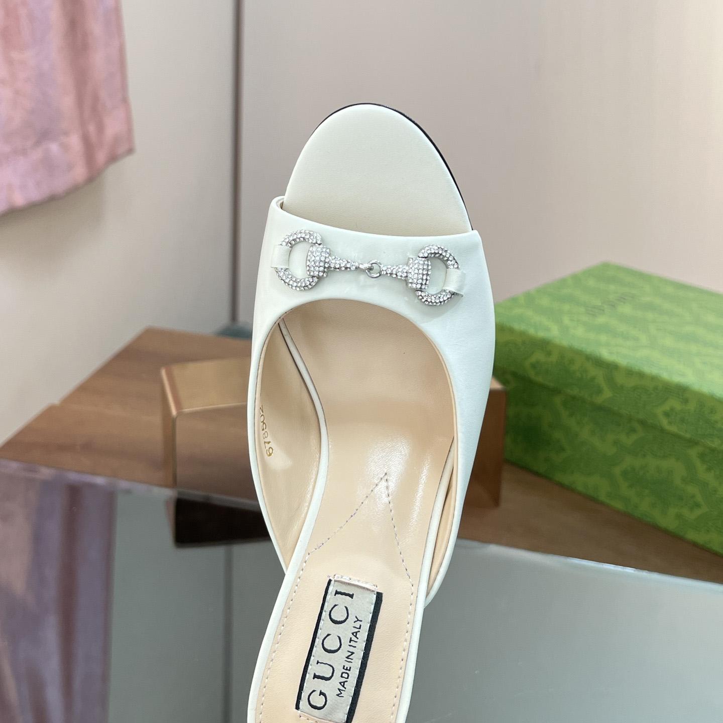 Gucci Women's Horsebit Mid-heel Slide Sandal - 