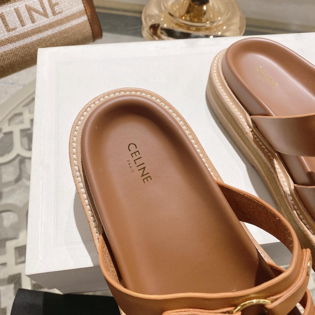 Celine Slides Tippi In Calfskin - 