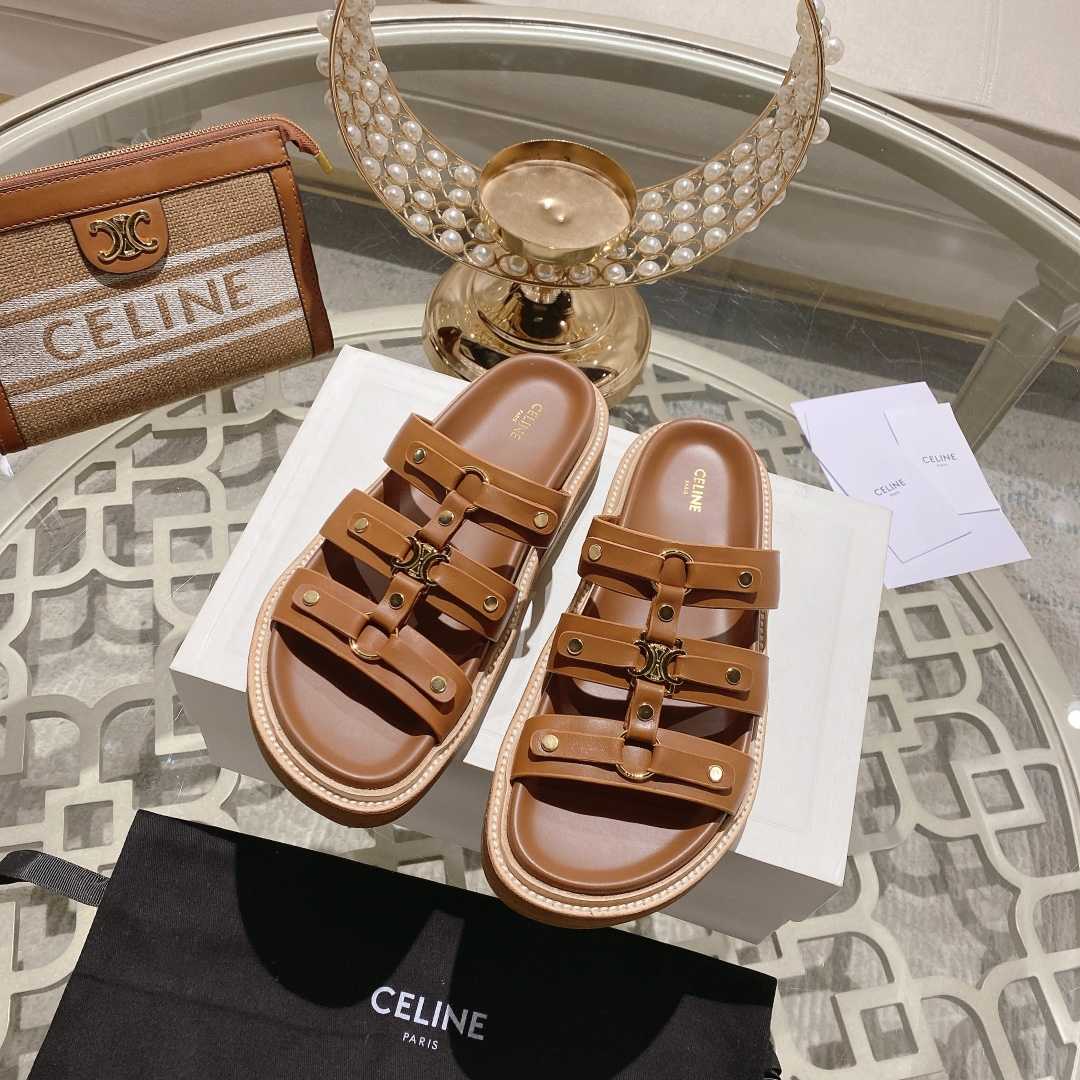 Celine Slides Tippi In Calfskin - 