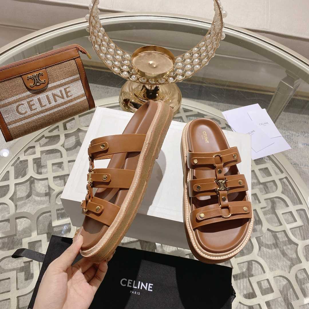 Celine Slides Tippi In Calfskin - 