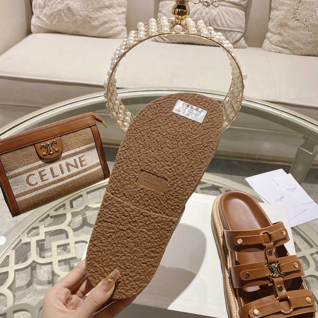 Celine Slides Tippi In Calfskin - 