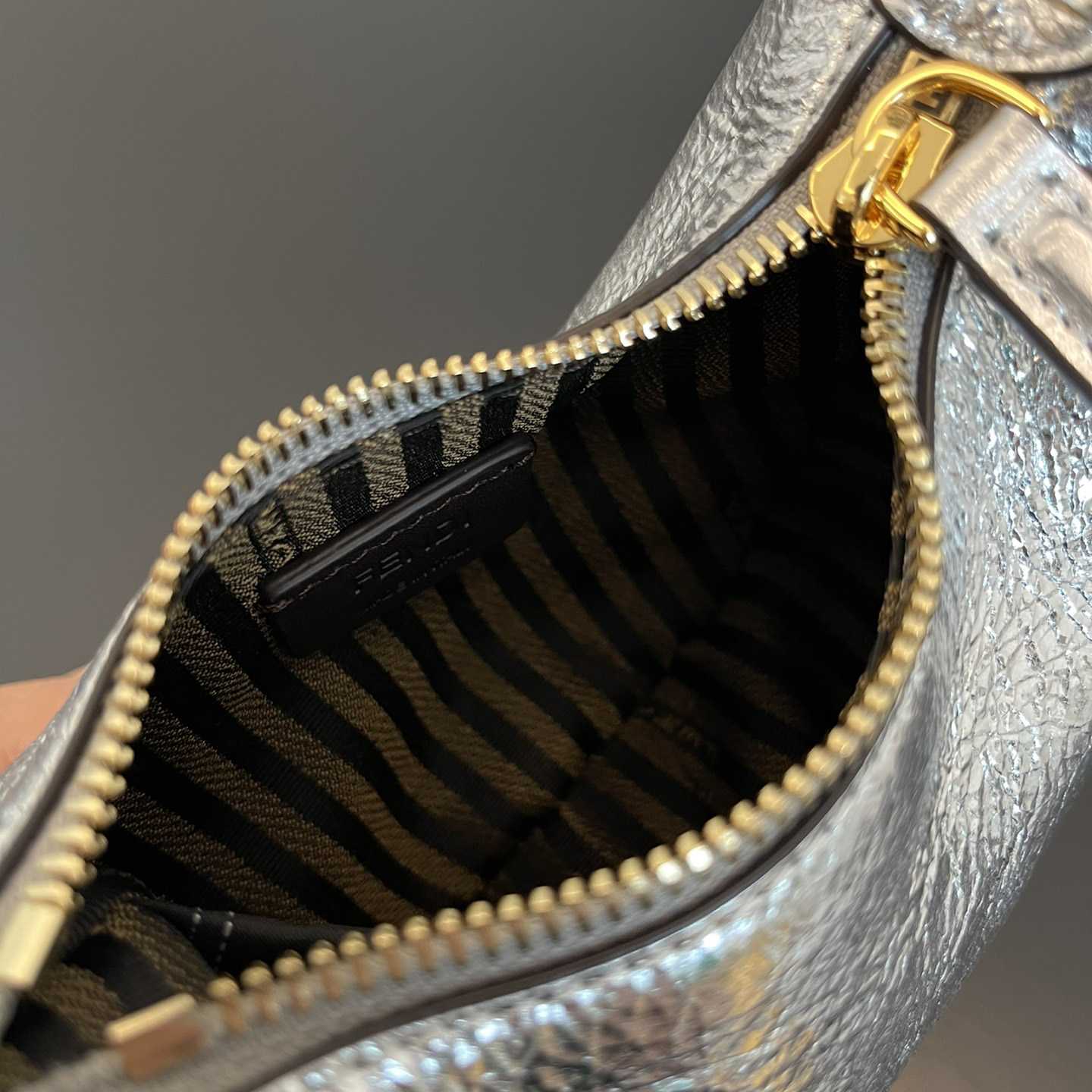 Fendi Nano Fendigraphy Mini Hobo Bag (16.5x14x5cm) - 