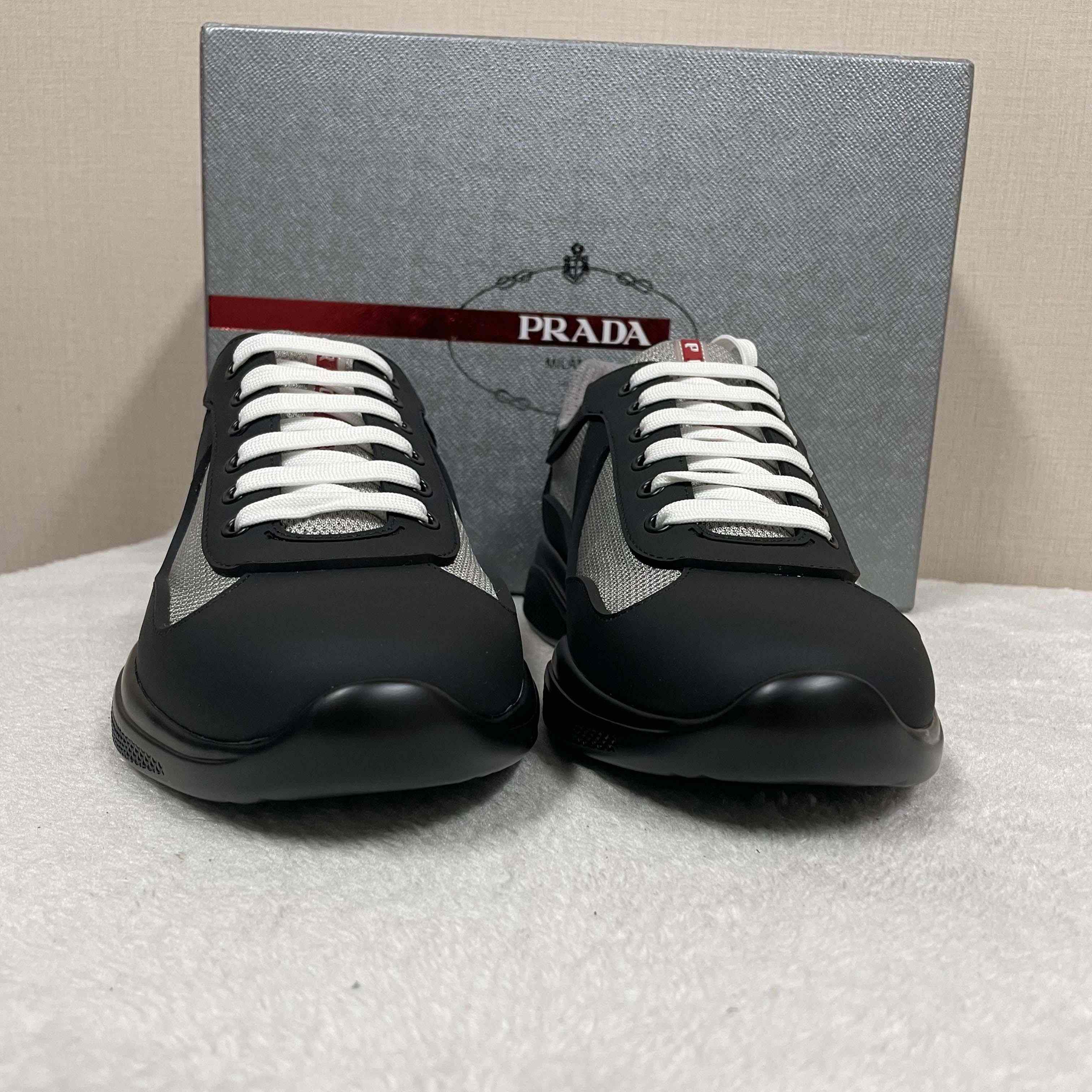 Prada America's Cup Soft Rubber And Bike Fabric Sneakers - 