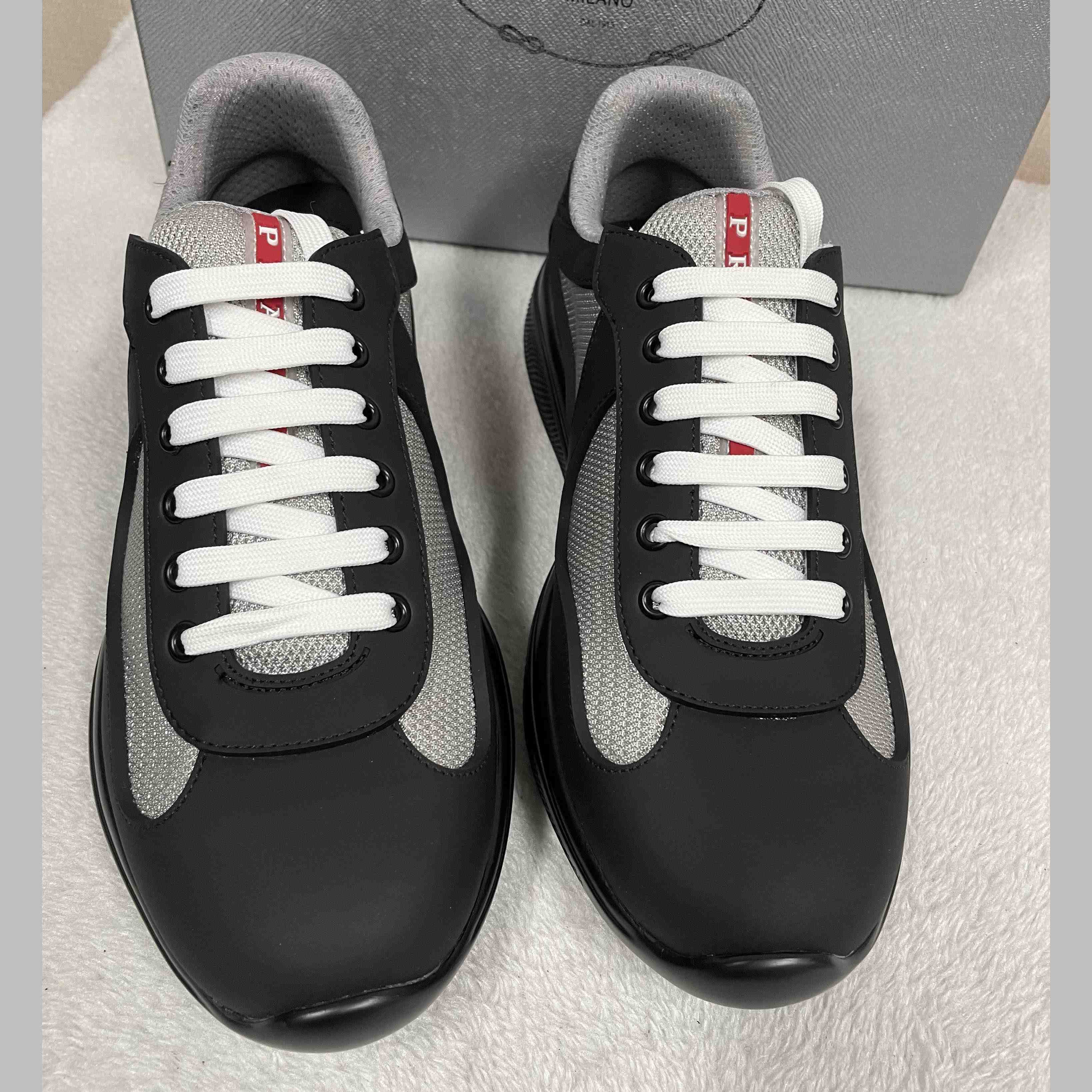 Prada America's Cup Soft Rubber And Bike Fabric Sneakers - 