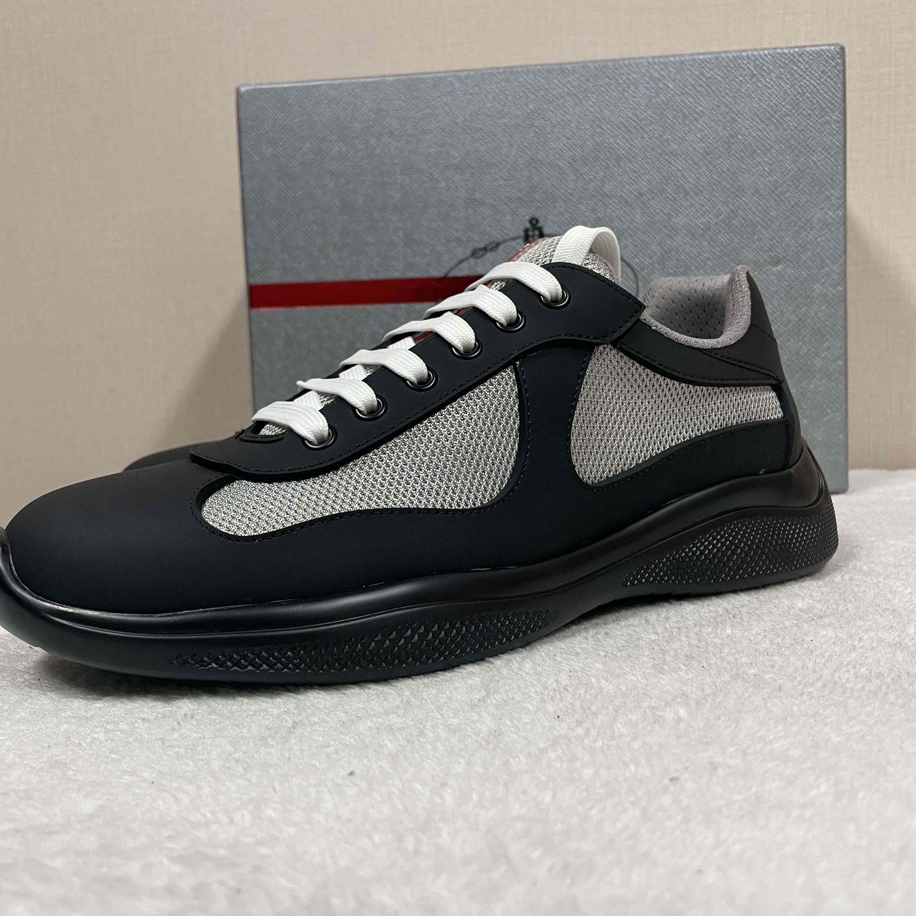 Prada America's Cup Soft Rubber And Bike Fabric Sneakers - 
