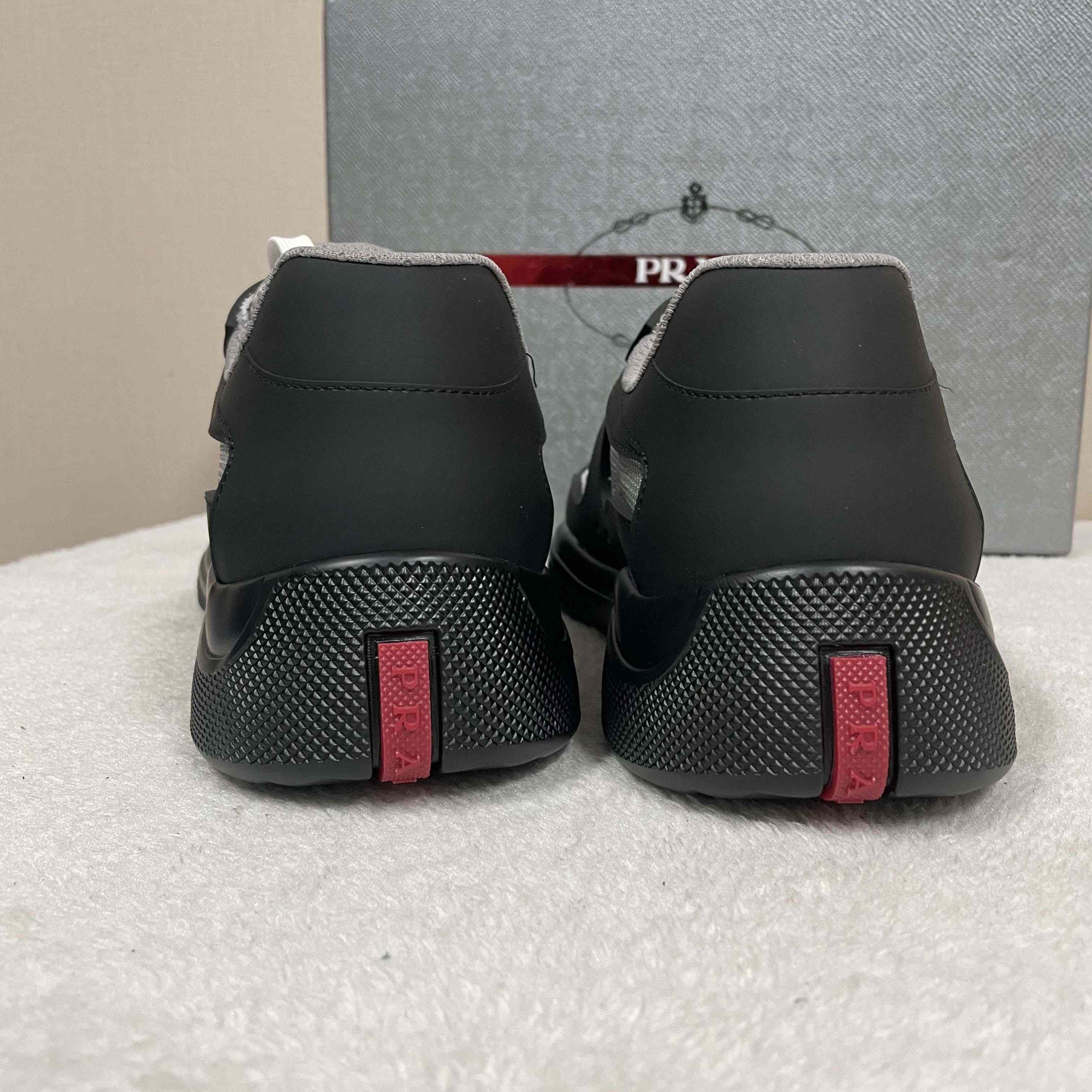 Prada America's Cup Soft Rubber And Bike Fabric Sneakers - 
