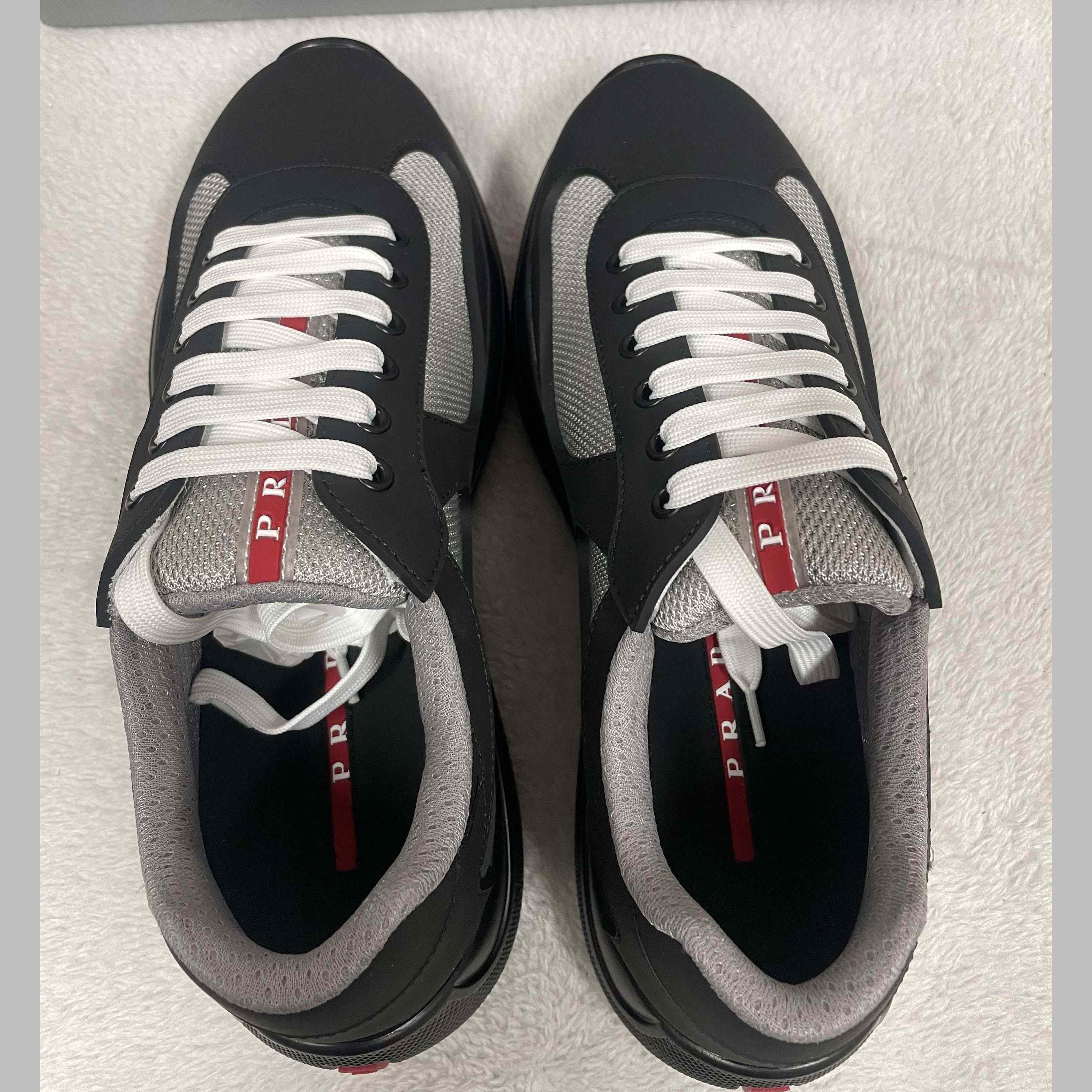 Prada America's Cup Soft Rubber And Bike Fabric Sneakers - 