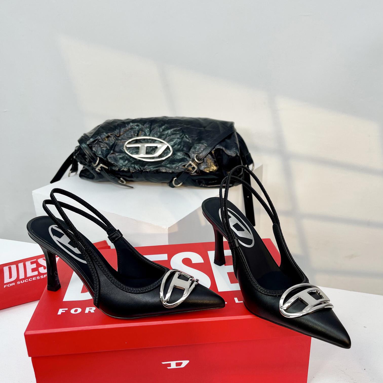 Diesel D-Venus SB - Slingback Pumps In Nappa Leather - 