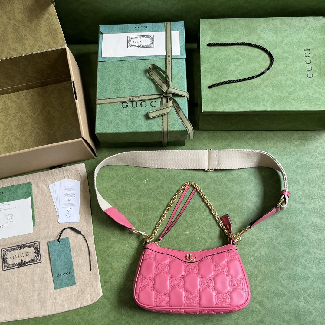 Gucci GG Matelassé Handbag(25-15-8cm) - 