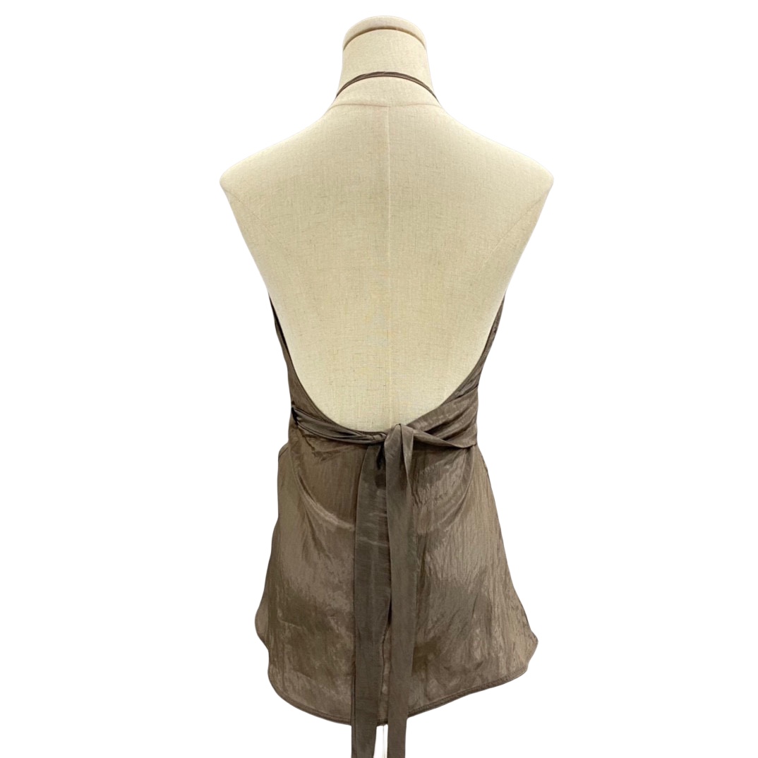 Rick Owens Laura Satin Wrap Top - 