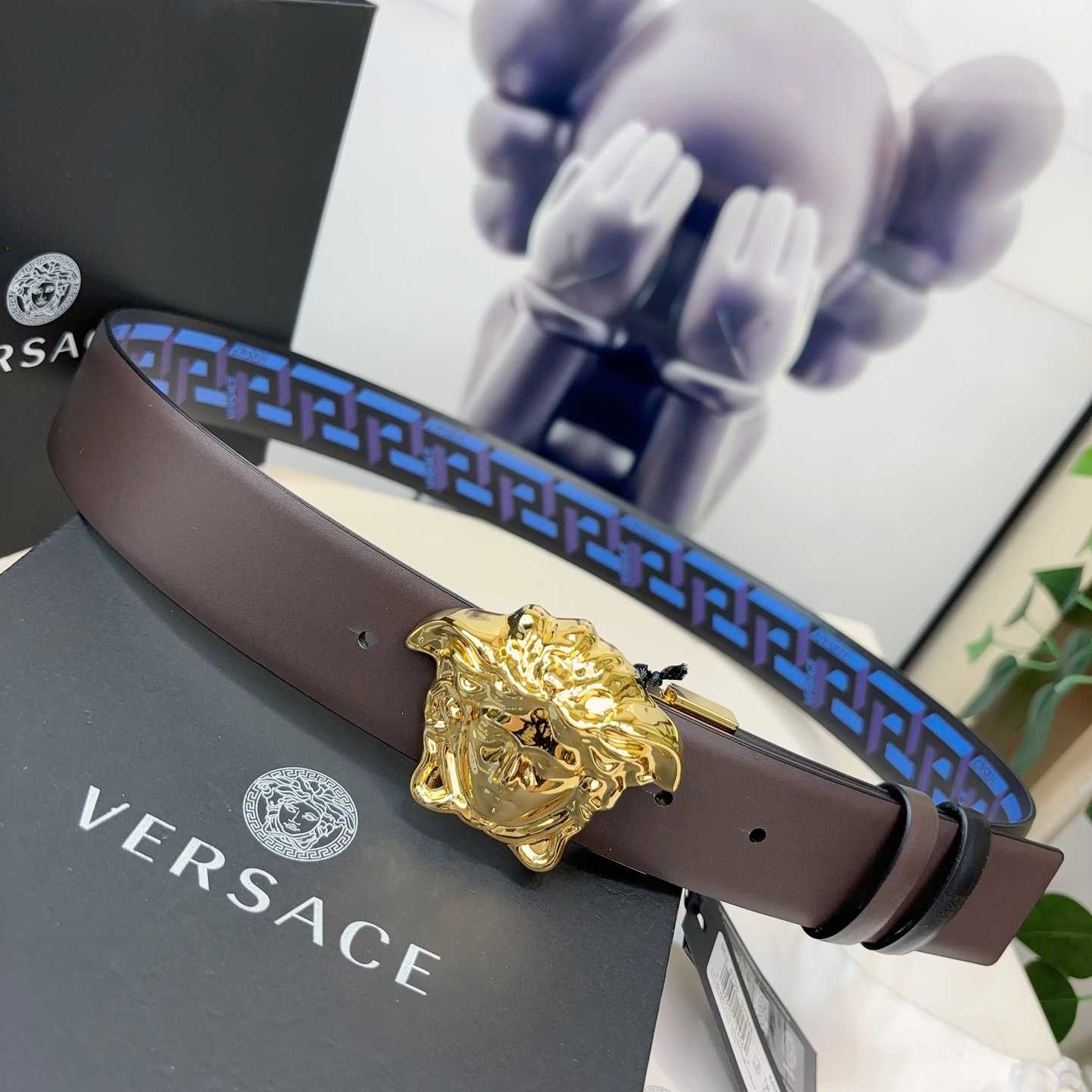 Versace Reversible Leather Belt    40mm - 