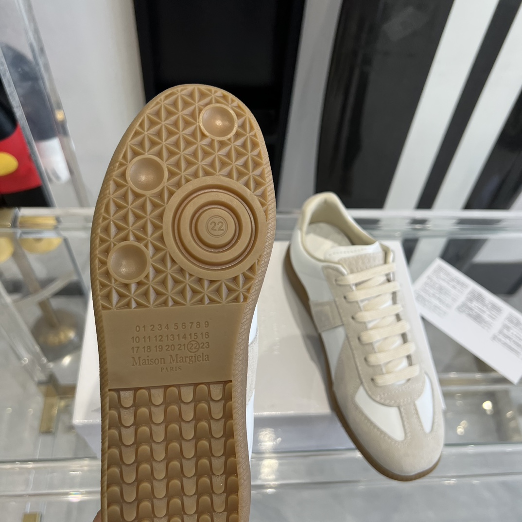 Maison Margiela Suede And Fabric Sneakers - 