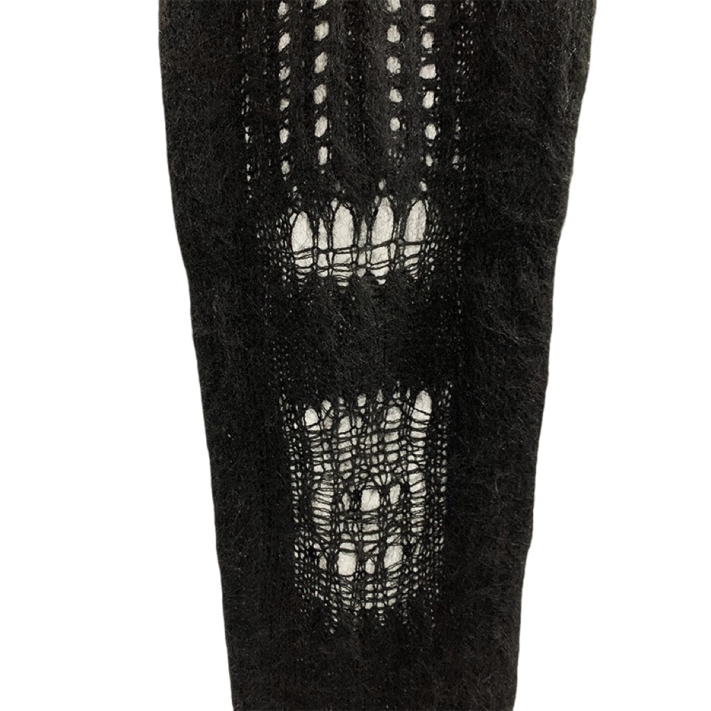 Rick Owens Ziggy Ripped Knitted Skirt - 