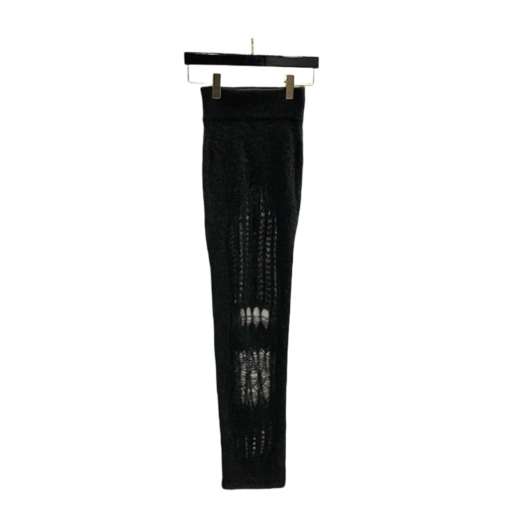 Rick Owens Ziggy Ripped Knitted Skirt - 