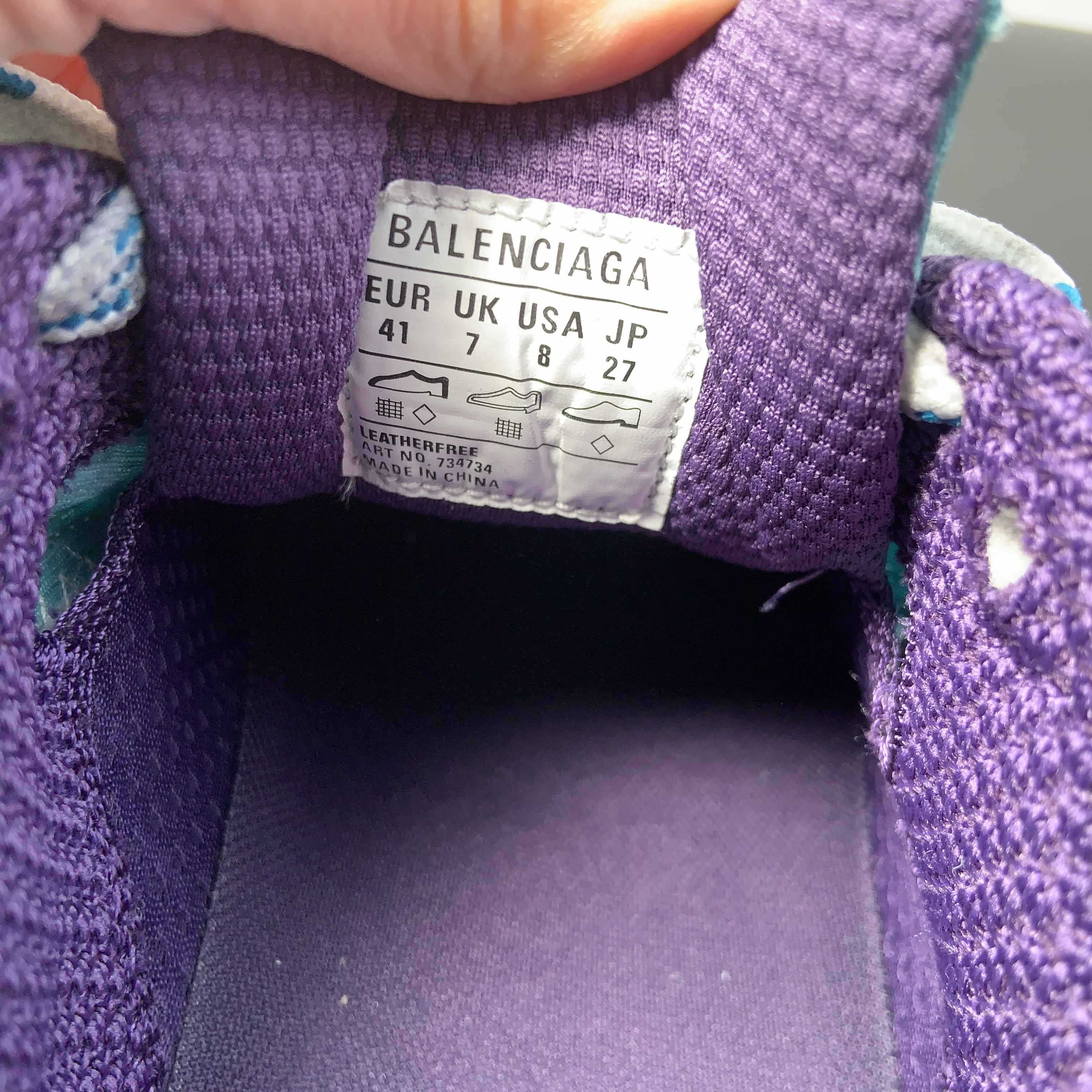 Balenciaga 3XL Sneaker In Light Blue/White/Purple  - 