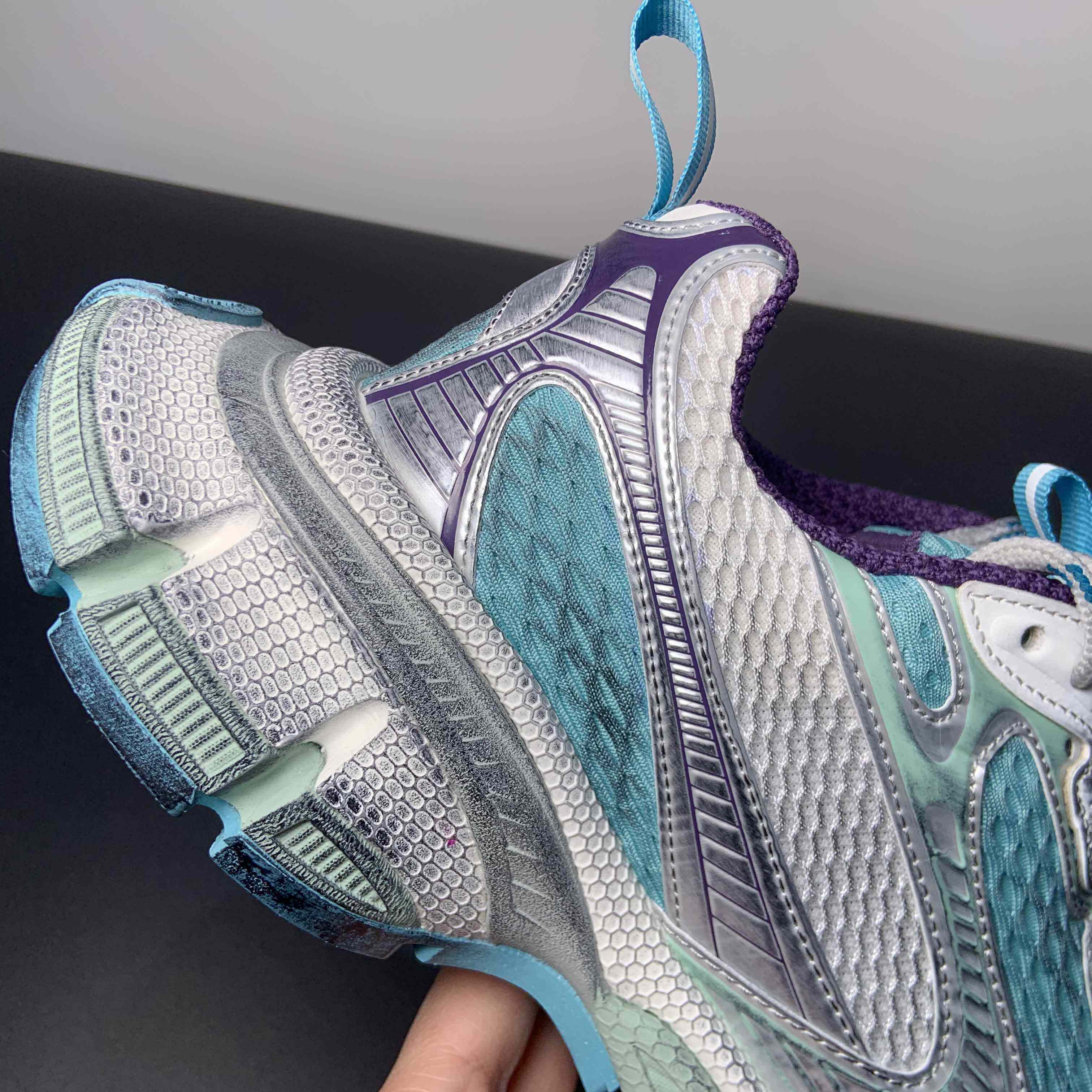 Balenciaga 3XL Sneaker In Light Blue/White/Purple  - 
