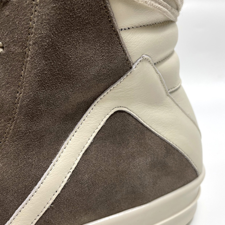 Rick Owens Geobasket Lace-up Suede High-top Trainers - 