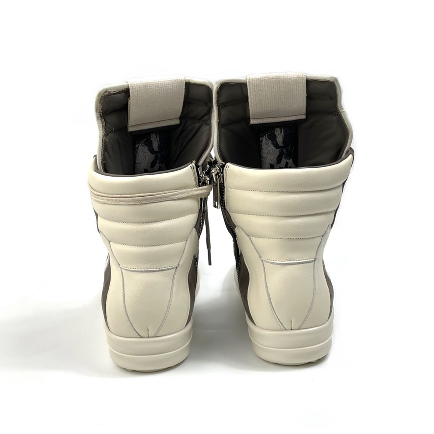 Rick Owens Geobasket Lace-up Suede High-top Trainers - 