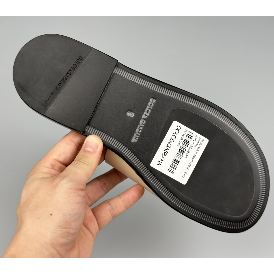 Dolce & Gabbana Logo-plaque Cross-over Leather Sandals - 