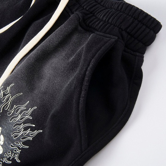 Hellstar Black Records Shorts  - DesignerGu
