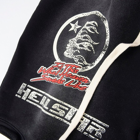 Hellstar Black Records Shorts  - DesignerGu
